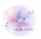 Icon_Logo von Auf der Terrasse: Das Sternbild Luchs handgezeichnet auf aquarell Untergrund in den Farben des Blogs, dunkles Lila, Hellblau und Altrosa